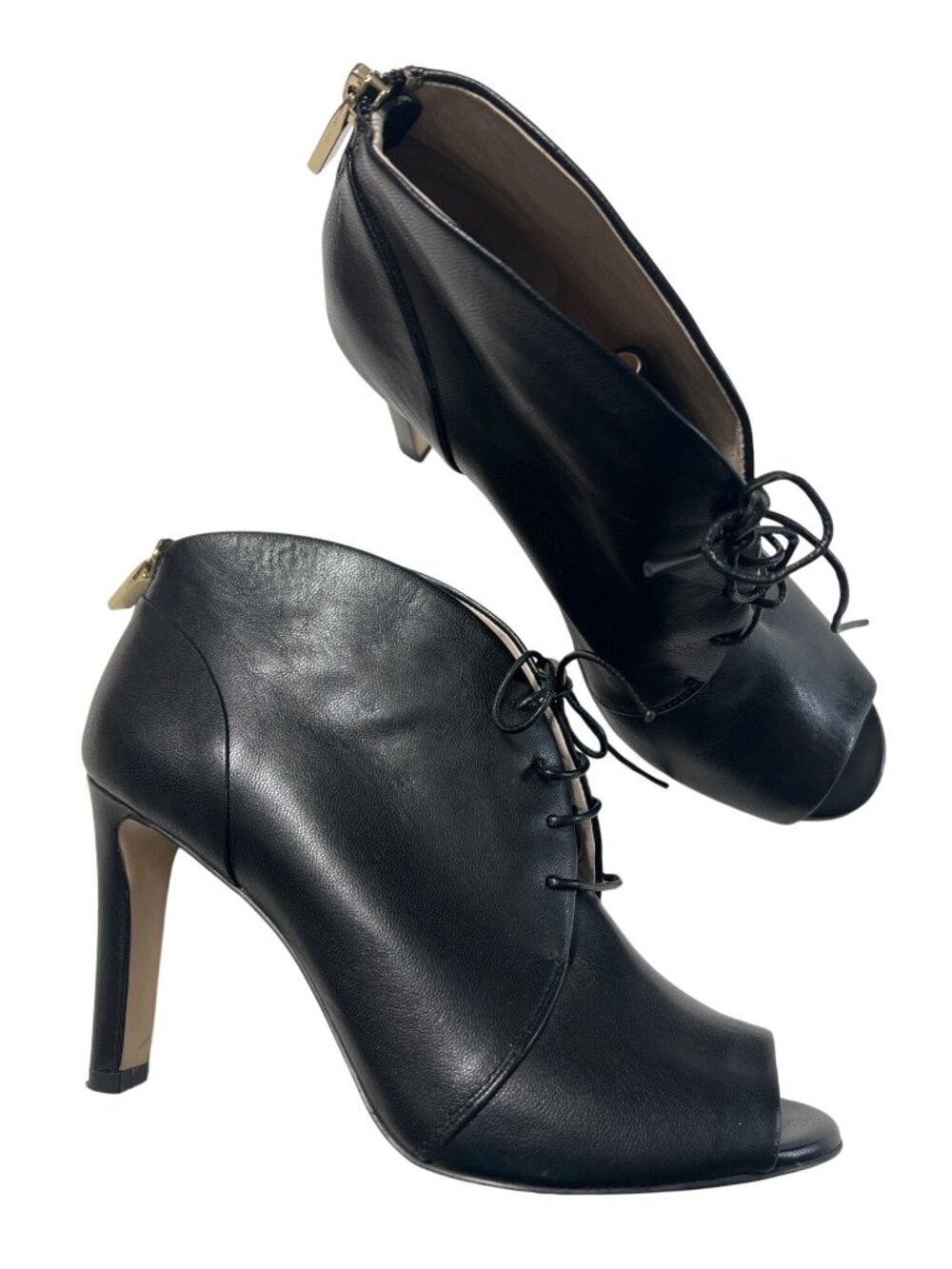 Louise Et Cie Black Leather Ankle Booties